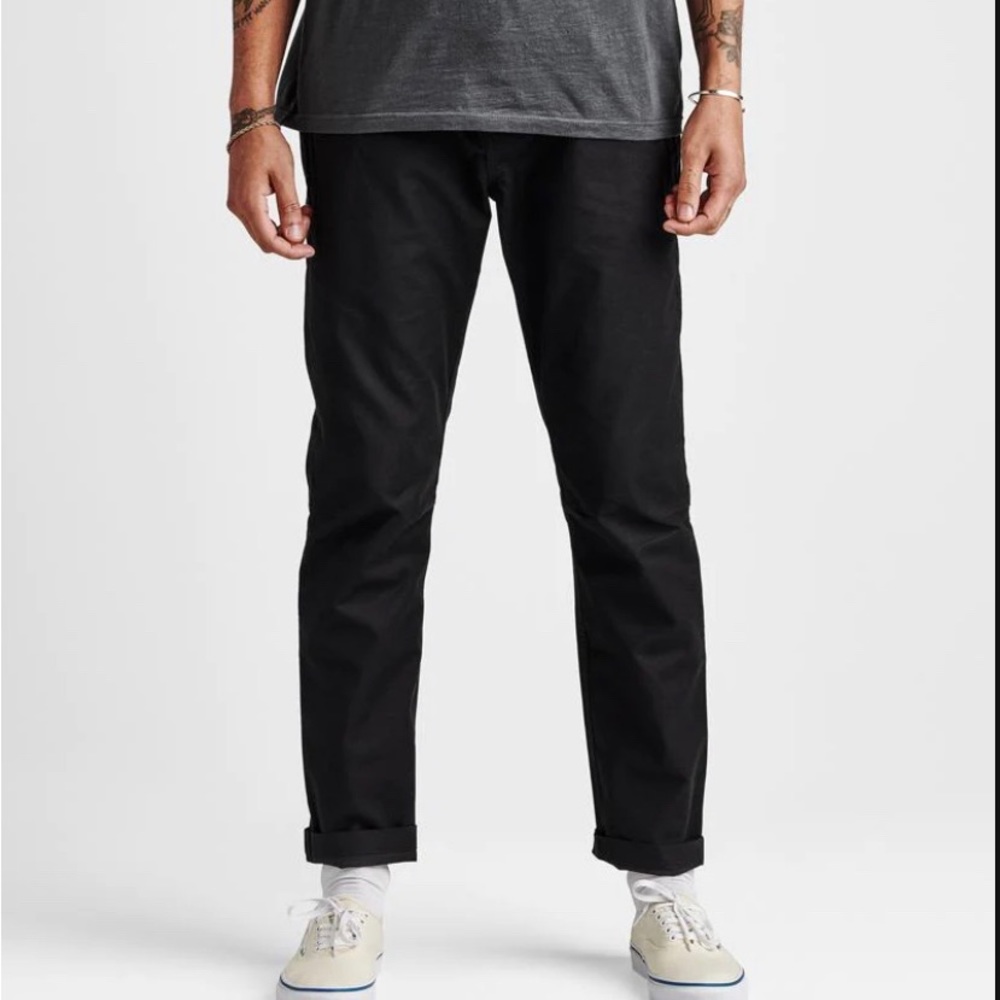 Roark Black Layover Pants Drawstring Waist Cotton Canvas Men’s 32